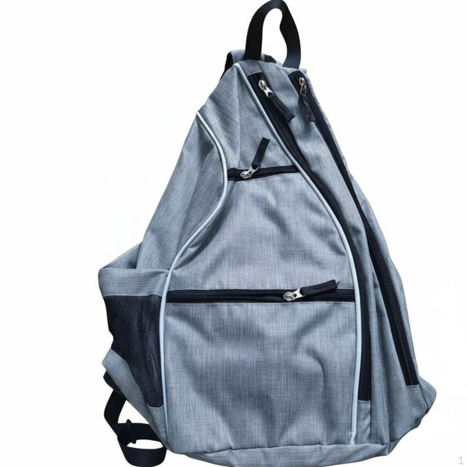 Pickleball Shoulder Bag Large Capacity Crossbody Tennis Racket Backpack for Outdoor