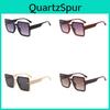 Womens Retro Oversized Square Frame Sun Glasses With Uv Protection For Travel And Fashion