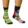 Teenage Mutant Ninja Turtles Unisex Adult Heroes And Villains Crew Socks