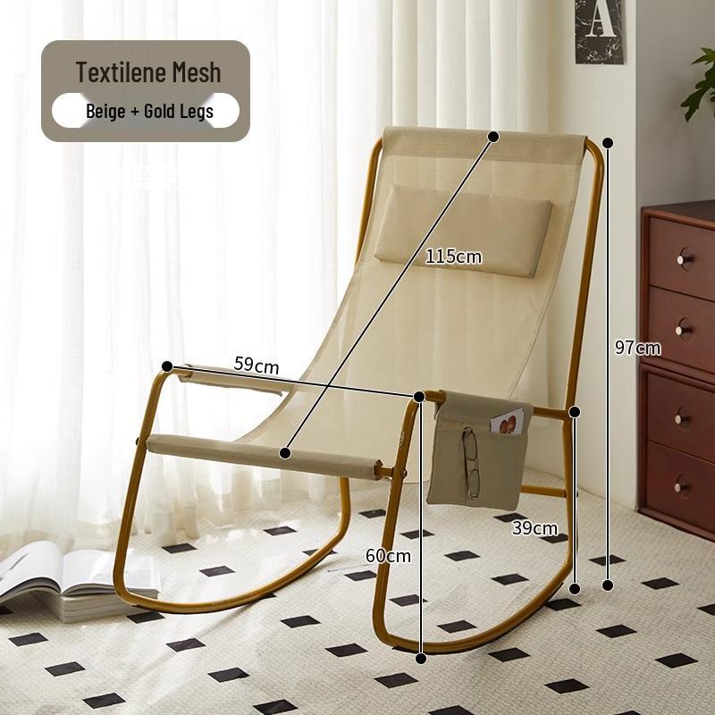 Breathable Outdoor Reclining Rocking Chair for Balcony or Home