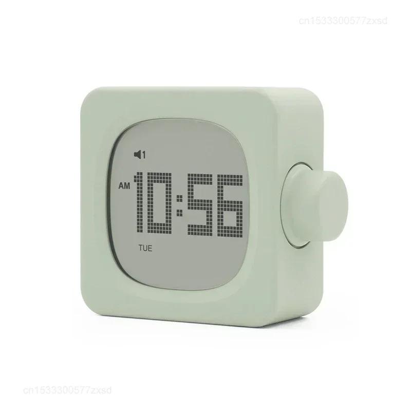 LED Alarm Clock with Backlight Battery Operated LCD Display Temperature Humidity Monitor Multifunction Home Sensor Tools Desktop