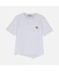 BANGBANG Women'S Flower Embroidery Asymmetrical Hem Short Sleeve T-Shirt (Ctm319)