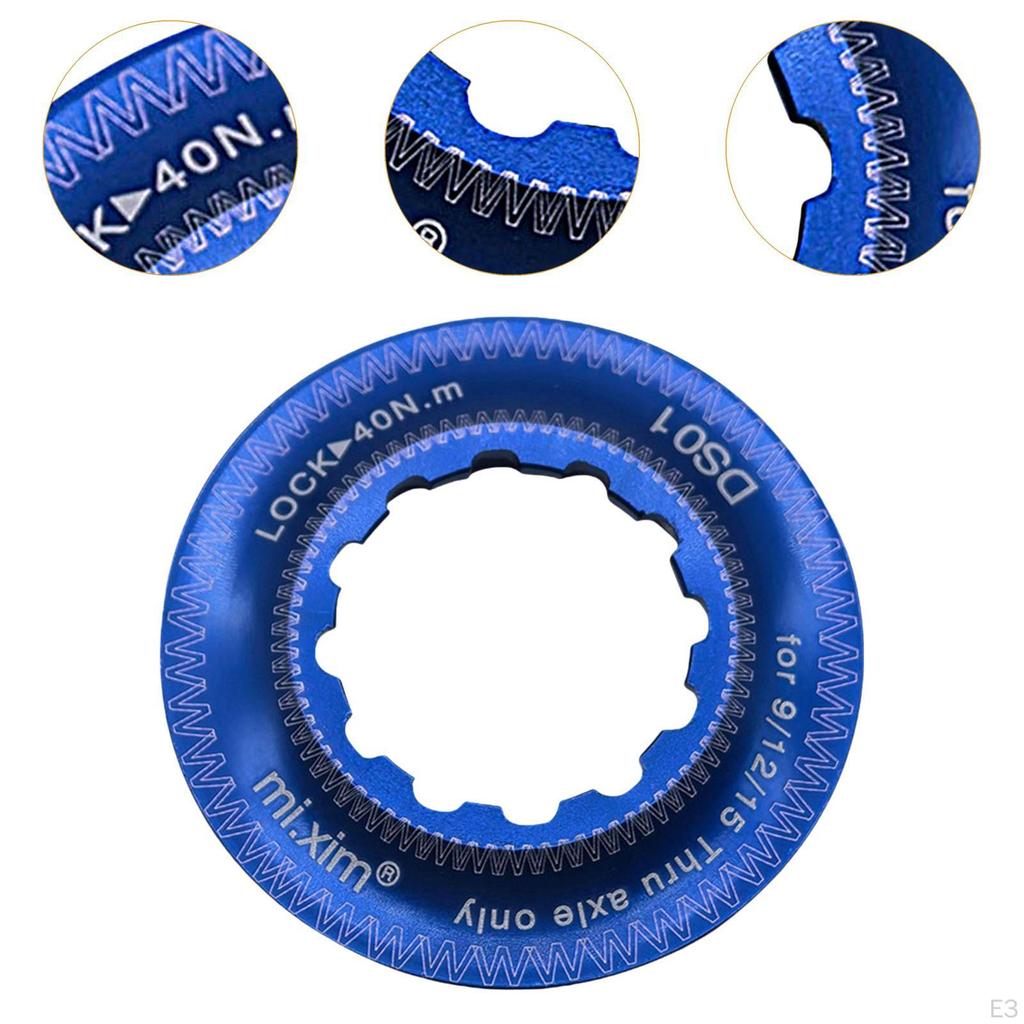 Bike Centerlock Lockring Lock Cover Aluminum Alloy Lightweight Screw Replacement