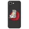 For iPhone 16e Case Casual Cat Pattern Printing Straight Edge TPU Phone Back Cover
