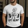 Men Clothing Lift Heavy Motivational Gym Workout Fitness Graphic T Shirts Weightlifting Gift Unisex High Quality Cotton Tshirt