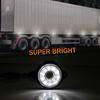Side Marker LED 12V 24V White Marker Lamp for Trailers and Side High Set of 4 X-STYLE Trucks, 10-LED Marker, Marker, Brightness, Universal, Round,