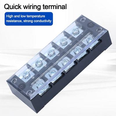 Wire Connector Dual Row Terminal Block With Screws Strip Block Terminal Electric Connector Strip Electrical