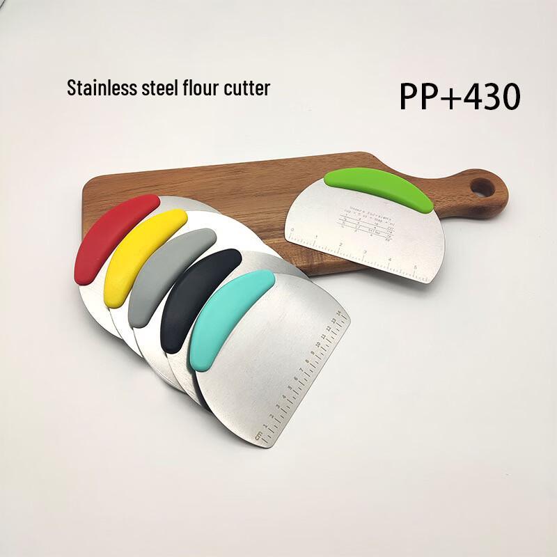 Qun Rong Stainless Steel Dough Scraper with Scale
