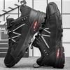 Men's Hiking Shoes Anti Slip  New Casual Sports Shoes Mesh Breathable Wear-resisting Thick Soled Walking Shoes for Men