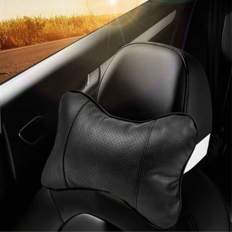 Car safety car seat headrest and breathable mesh relaxation pillow head and neck rest cushion
