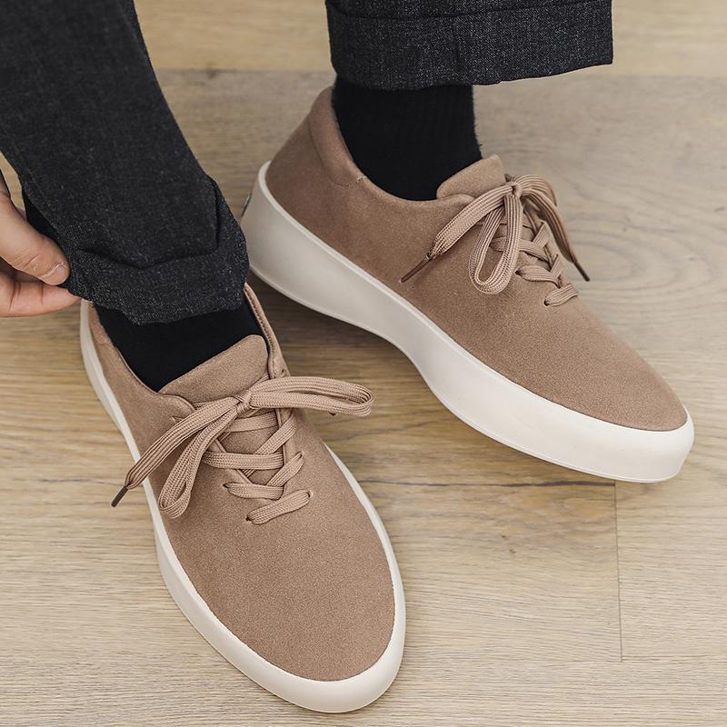 and Comfortable Anti Slip Rubber Sole Shoes 2025 Autumn New Mens Casual Shoes Outdoor Flat Bottom Breathable Men's Shoes