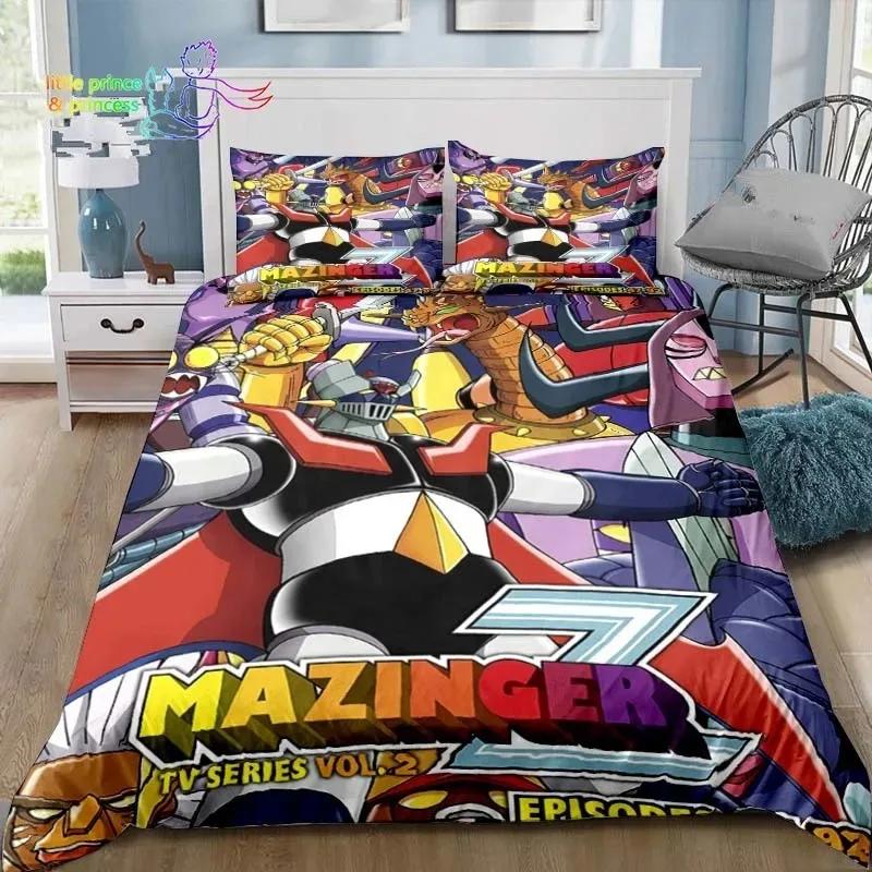 Mazinger Z UFO Robot Grendizer Bedding Set Bedroom Soft Modern Bedspreads Comefortable Kids Duvet Cover Quilt Cover Pillowcase