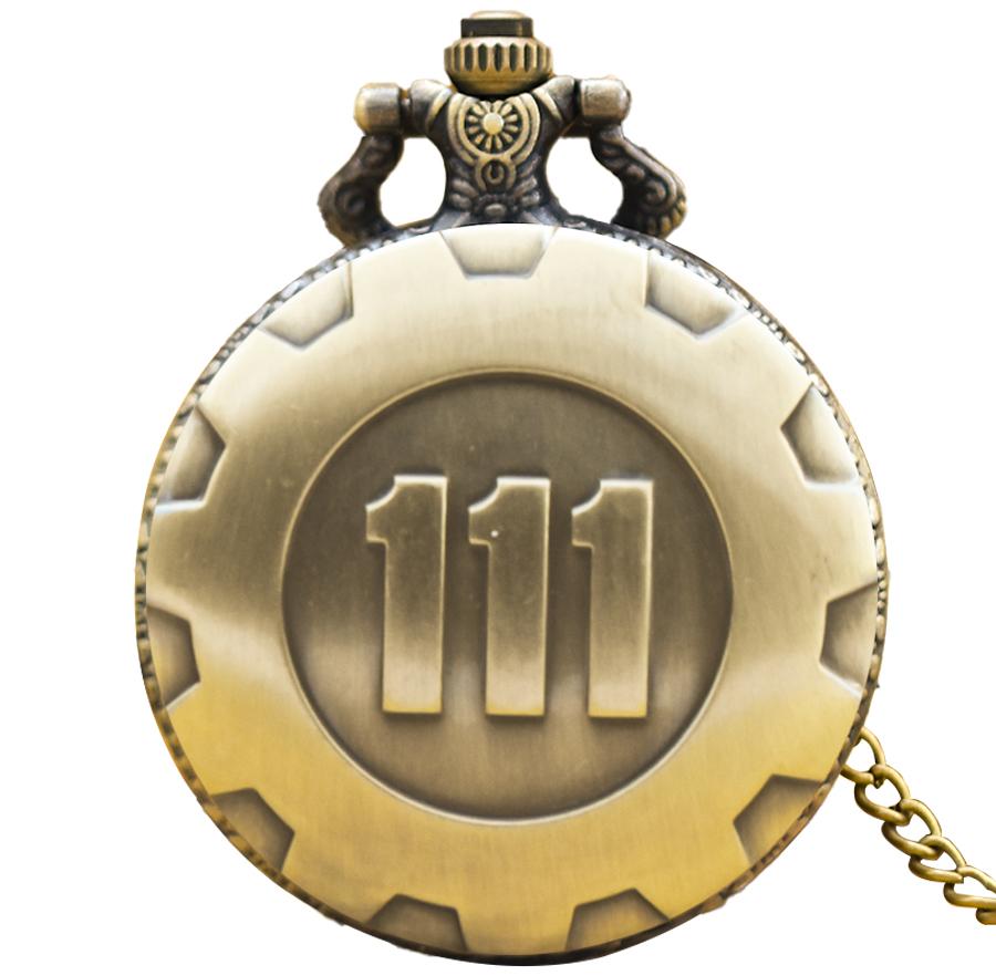 

Vintage Bronze Steampunk 111 Carved Quartz Pocket Watch Necklace Pendant Clock Chain Men Women Chain Gift бронзовый