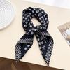 Korean version of alphabet flower imitation velvet herringbone pattern cotton and linen small square scarf silk scarf headscarf shawl travel scarf sca