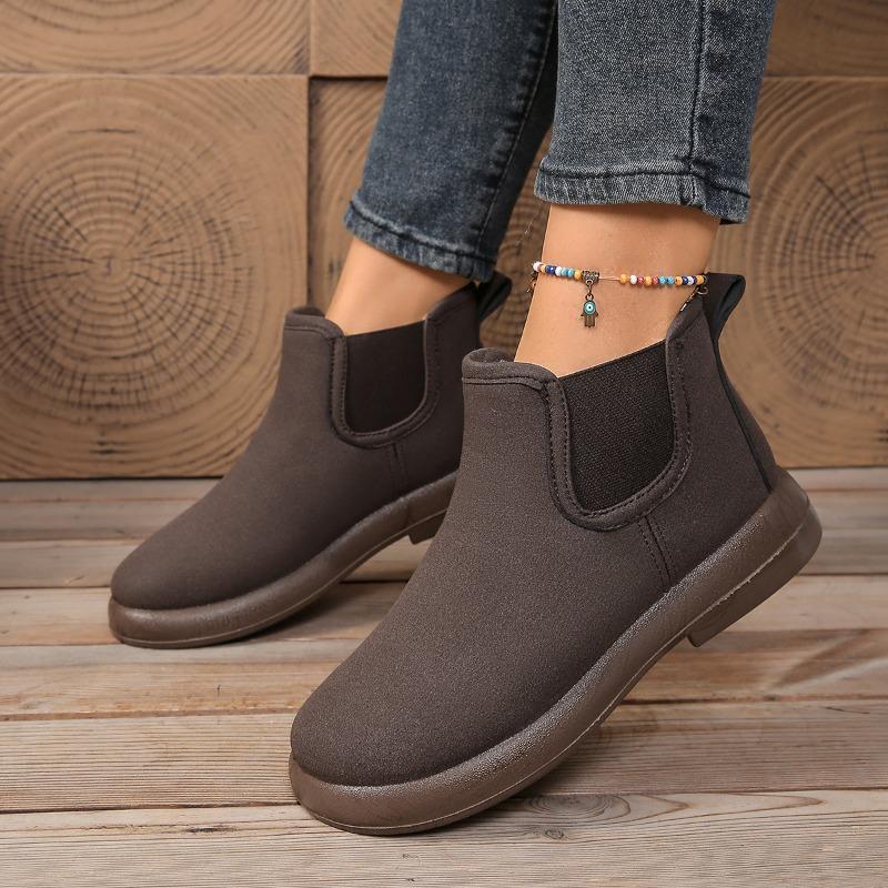 Women’s Winter Fleece Lined Snow Ankle Boots Warm Flat Slip Resistant Comfortable Casual Shoes