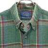Country Traditionals by PENDLETON 90s Made In USA Old Check Pattern Five-quarter Sleeve Button Down Shirt Men's Used