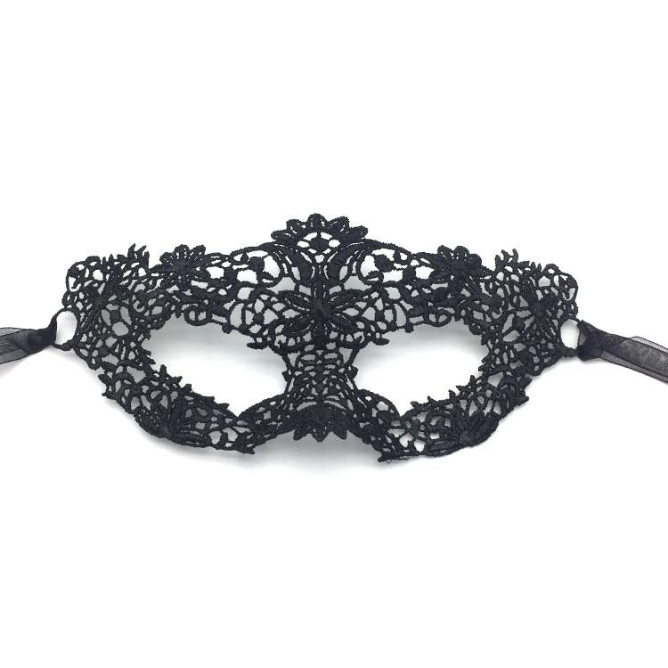 

Lace Adult Costume Mask With Metallic Accents For Cosplay And Festive Occasions Black
