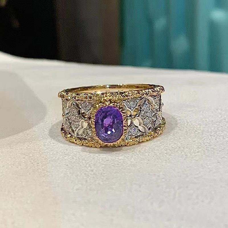 Luxury Light Luxury Ring For Women, Fashionable And Elegant High-End Single Ring, Exotic Jewelry.