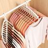 Folding Multi-Hole Clothes Hanger Non-slip Storage Rack Space Saving Clothes Rack Organizers For Wardrobe Jeans Trousers Scarf