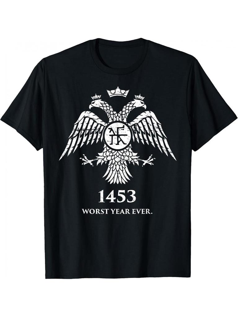 Men's Byzantine Graphic T-Shirt- 1453 Worst Year Ever Historical Design