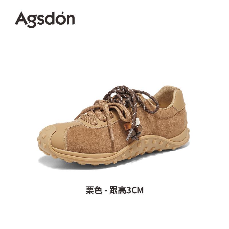 Augustine platform German training shoes women's 2025 new autumn retro ballet Forrest Gump sports shoes light casual shoes