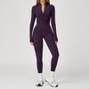 Plus Velvet Nude Yoga Jumpsuit - Outdoor Warm Fitness Wear