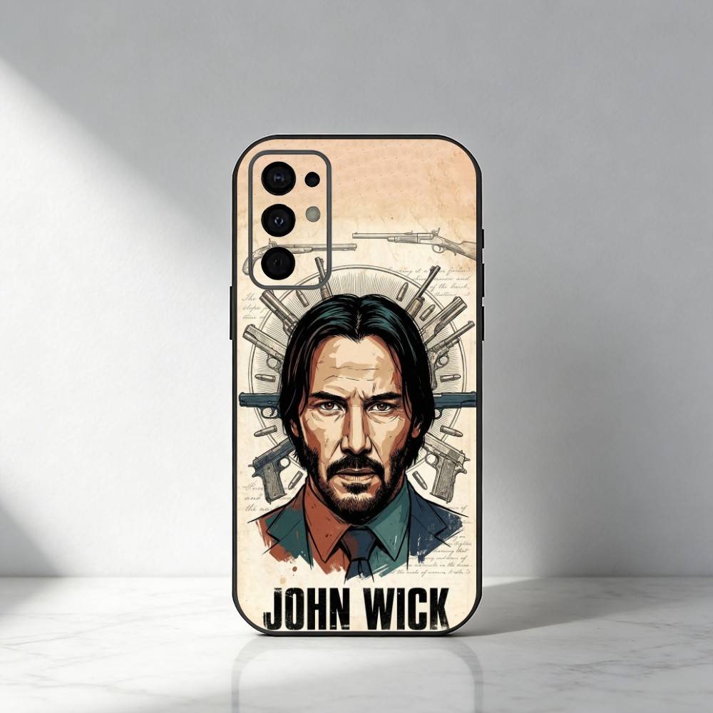 Movie John-Wick Phone Case For Samsung S25,S24,S21,S22,S23,S30,Ultra,S20,Plus,Fe,Note,5G Black Cover