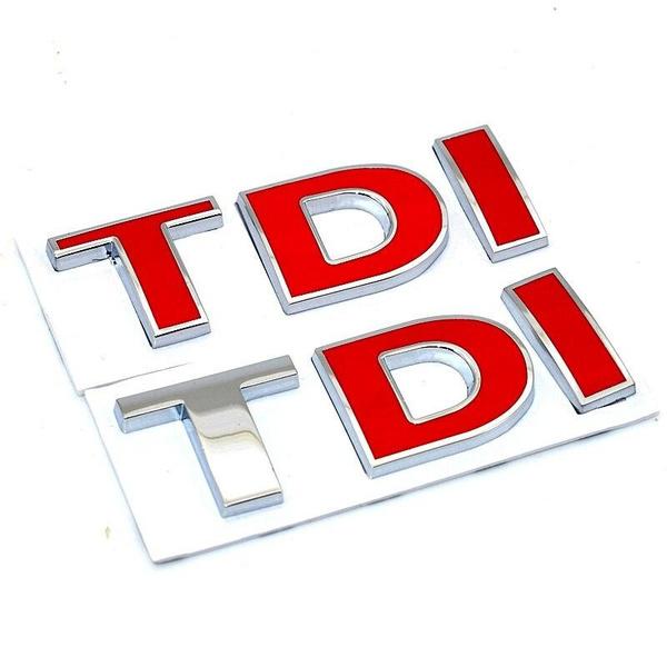 Έμβλημα Σήμα 3D TDI Αυτοκόλλητο Στυλ Αυτοκινήτου για POLO Golf 7 Tiguan JETTA PASSAT b5 b6 MK4 MK5 MK6 MK7 αυτοκόλλητο αυτοκινήτου