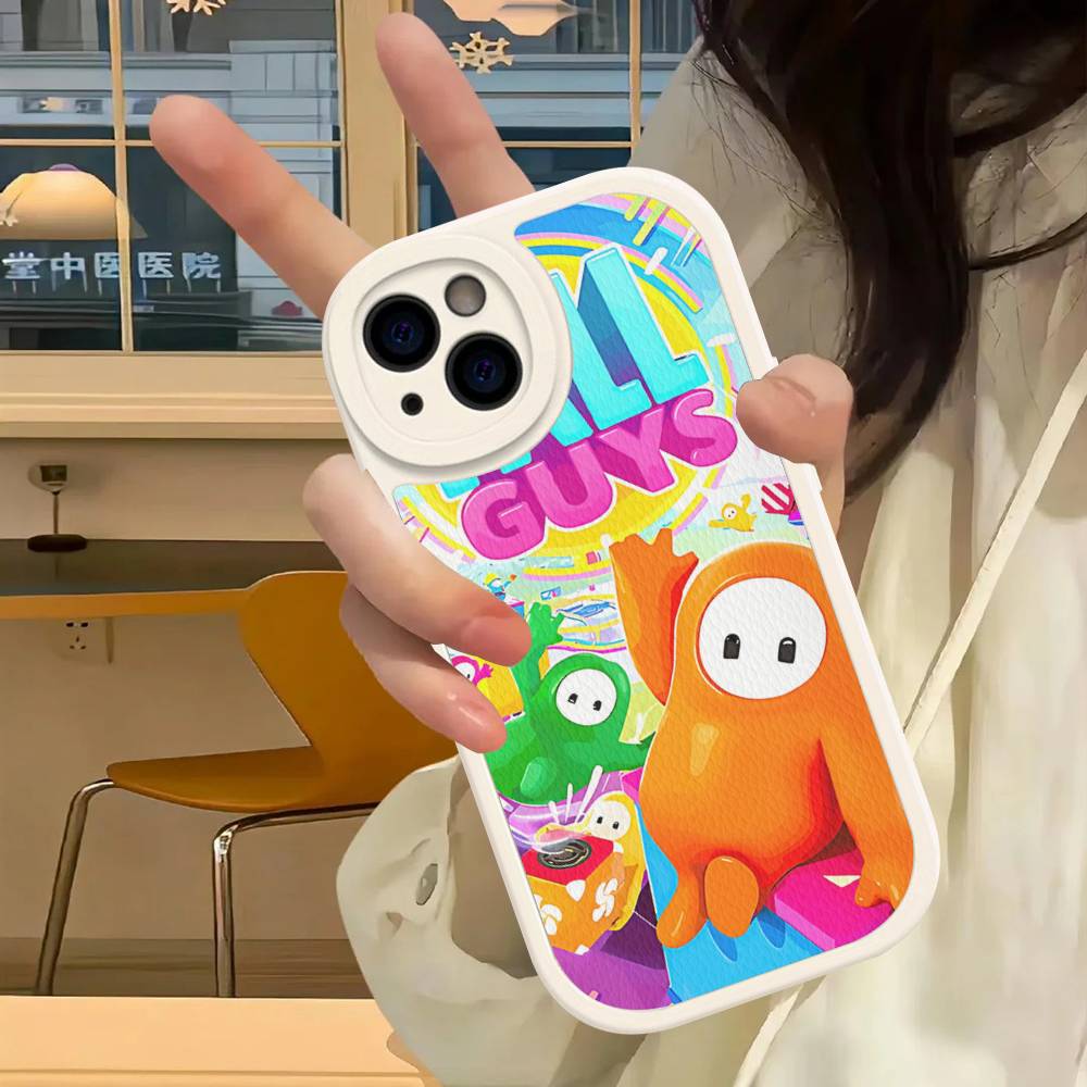 F-Fall G-Guys Party Game Phone Case Hard Leather For IPhone 14 13 16 Mini 15 14 11 12 Pro Max Plus Fundas