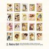 Yan Ji Gold Foil Sticker Pack: Vintage Letter Series for Journal Decoration and DIY Collage, 4 Styles