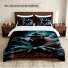Freddy Krueger Personalized Custom Name 3‑Piece Bedding Set Soft Duvet Cover Set For Bedroom Home Decor