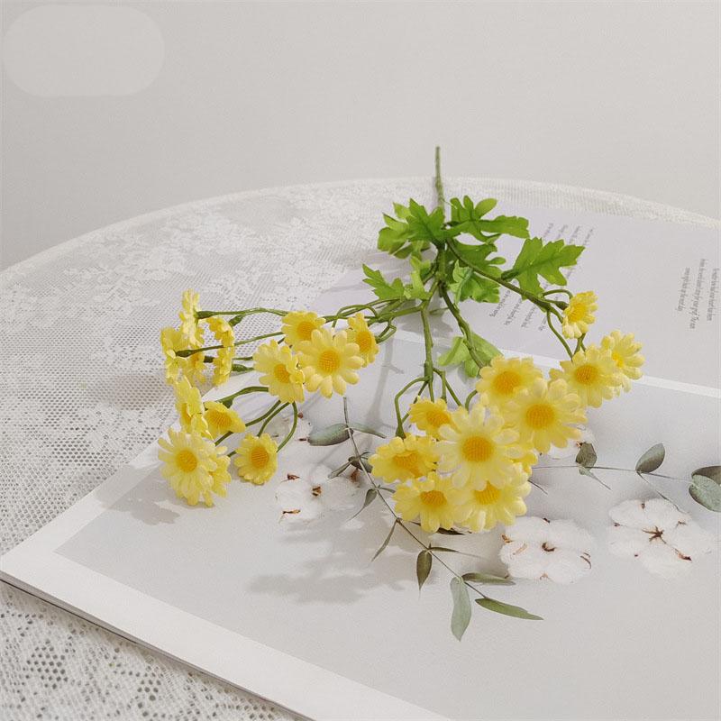 30 Heads Daisy Artificial Flowers Bouquet for Garden Wedding Supplies Decoration Outdoor Fake Flowers Home Decor Vase Ornaments