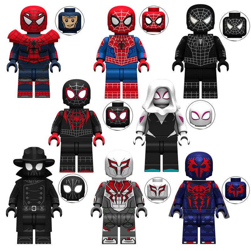 Compatible with Lego Anime Series Spider Building Block Figurine Small Particle Splicing Toy
