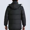 Men's Fashionable Thickened Cotton Jacket Winter Coat Hooded Zipper Closure Casual Wearable for Middle-aged and Elderly