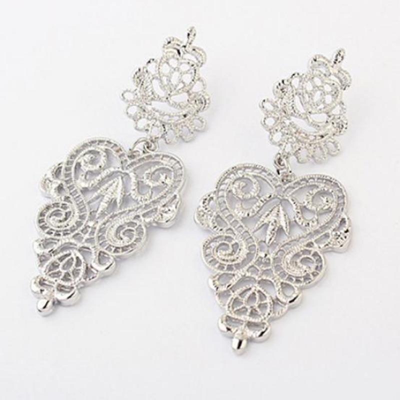 Винтажные женские богемные полые дизайнерские длинные висячие серьги, ювелирные изделия для пирсинга