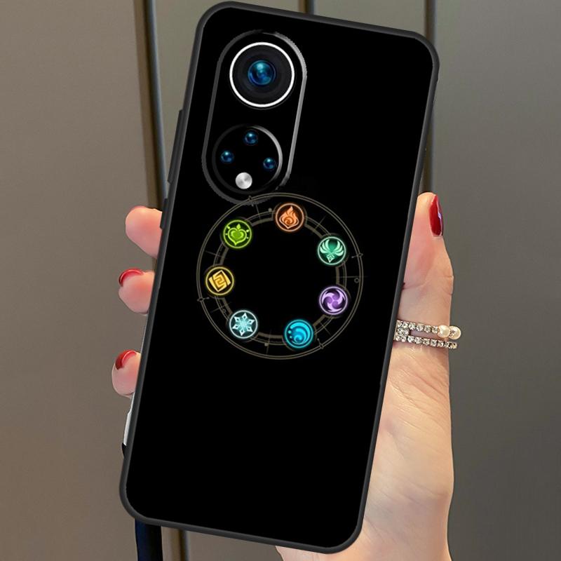 Genshin Impact Elements Cover For Honor 90 70 50 Magic 6 Pro Magic 5 Lite Honor X6a X7a X8a X9a X8b X9b X8 X9 Case