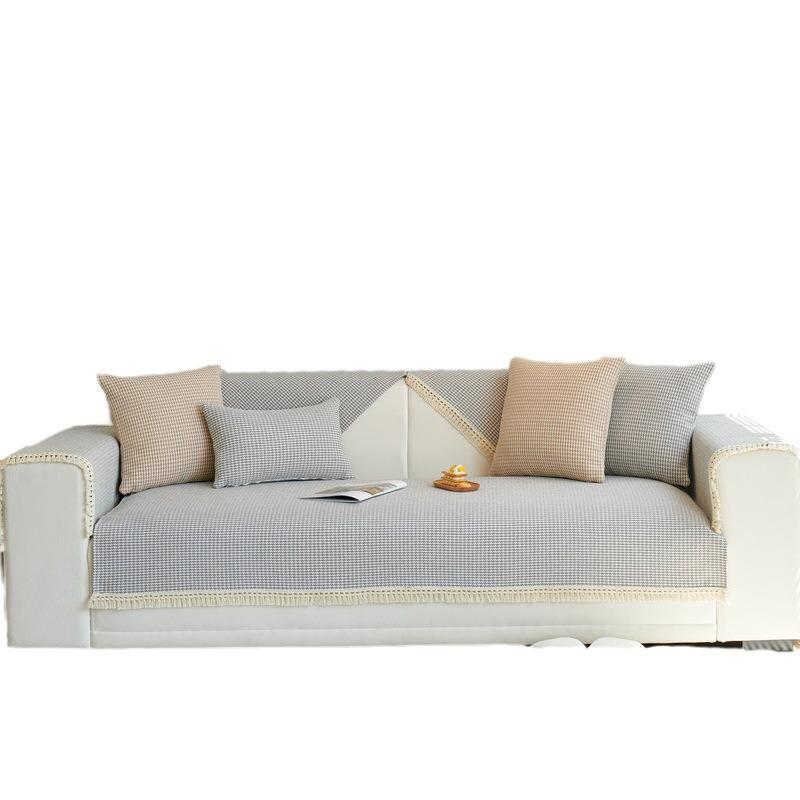 Nordic Thickened Sofa Cushion American Cotton and Linen Woven Fabric Sofa Cushion Modern Simple Sofa Towel Cover Four Seasons