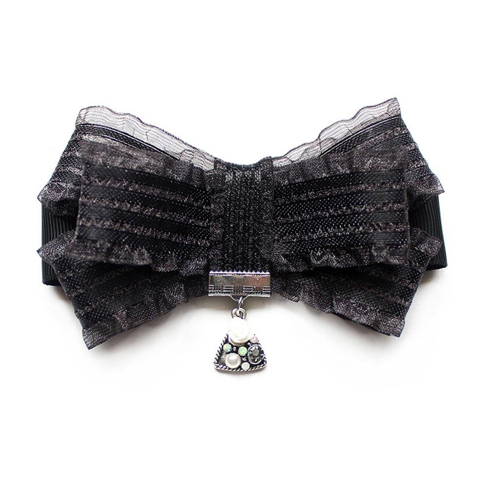 

Полиэстер Стразы Кристаллы Ювелирные изделия Бабочка Черный Декоративная брошь для выреза Женщины 06