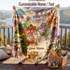 Custom Text Flannel Throw Blanket, Lightweight Cozy Bed Sofa BlanketWorld of Warcraft