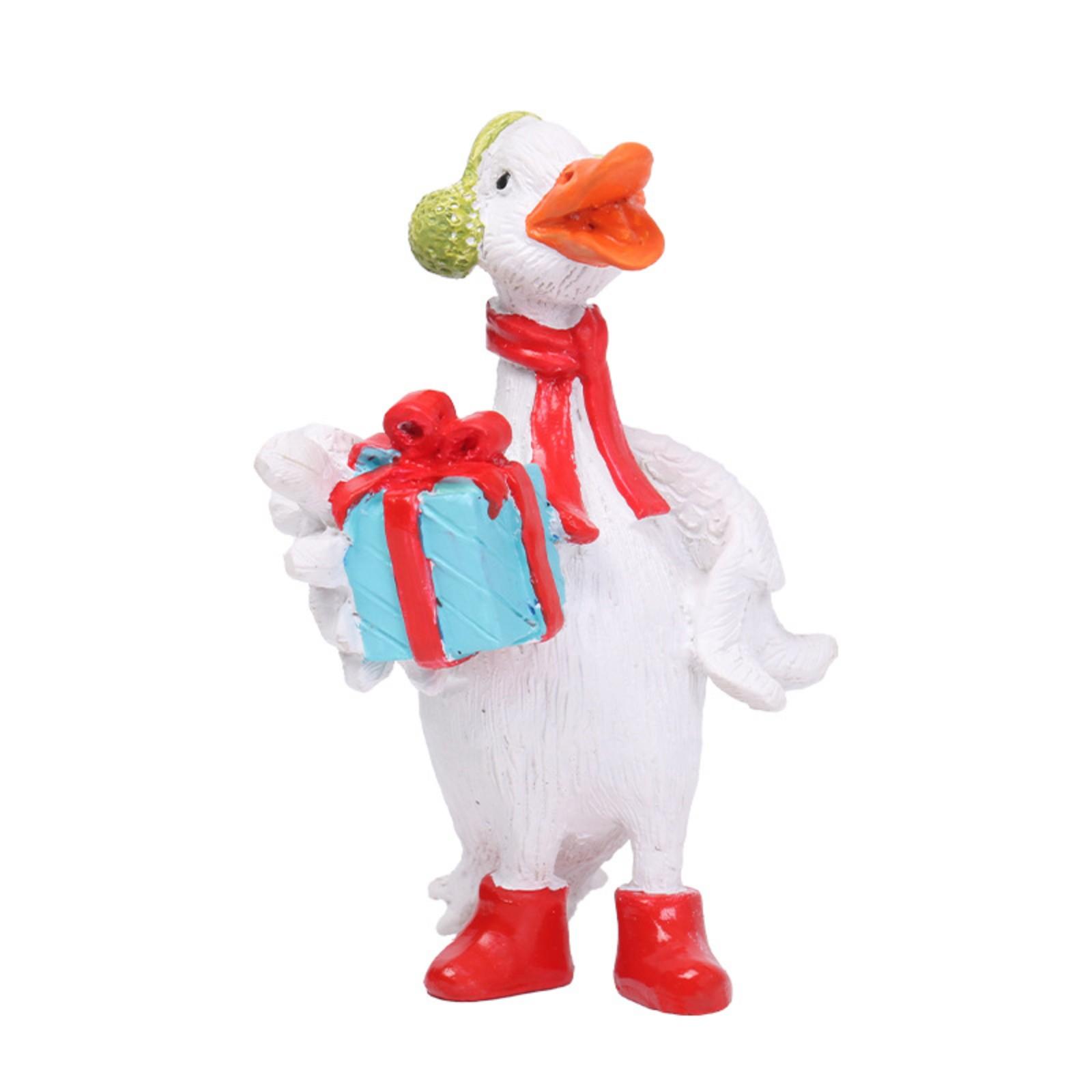 

Рождественские украшения Расписной лебедь Рождественские украшения из смолы Настольные вечеринки Рождественские подарки One Size