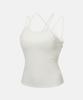 DESCENTE Women'S Light Support Long Bra Top Ivory (Sp322Tbr72)