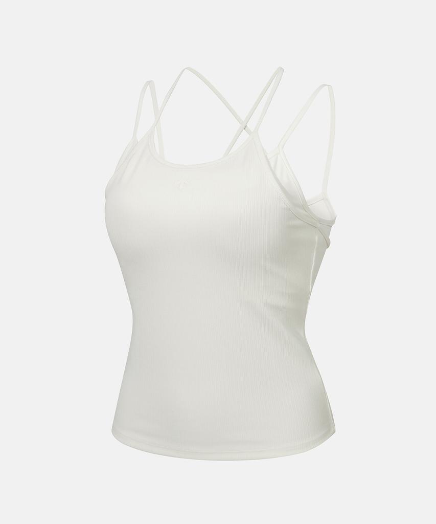 DESCENTE Women'S Light Support Long Bra Top Ivory (Sp322Tbr72)
