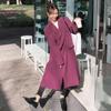 Giacca antivento suit viola da donna Giacca lunga casual larga con temperamento per primavera e autunno da donna