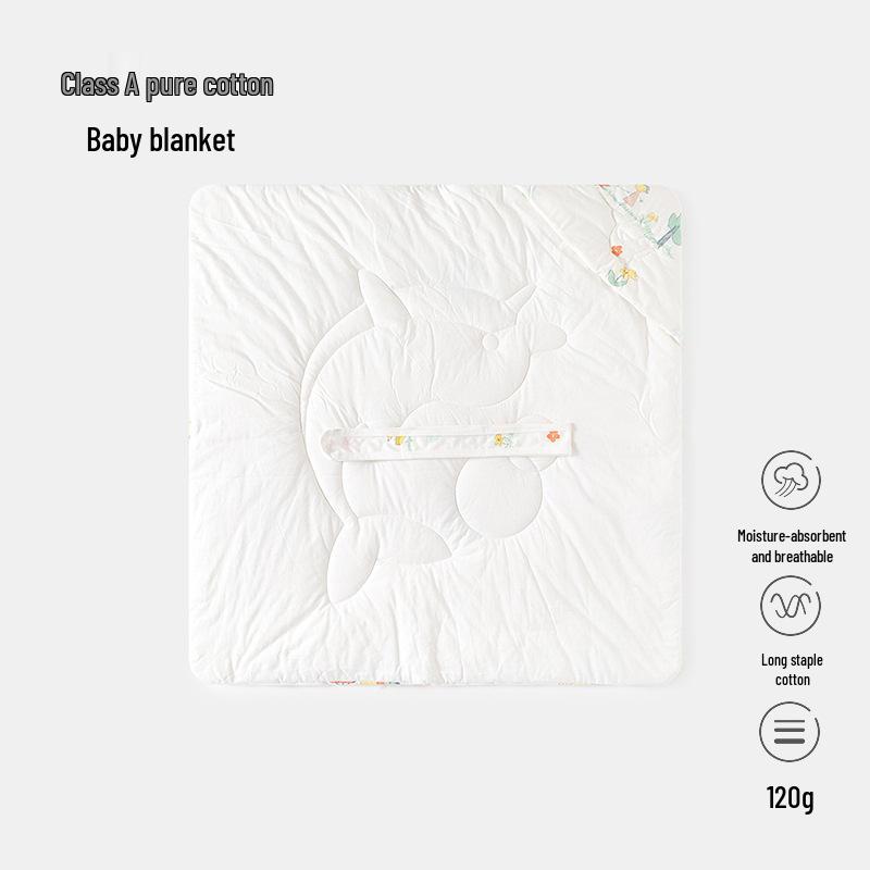 Pure Cotton Newborn Swaddle Blanket - 120g, Perfect for Spring & Autumn, Ideal for Delivery Room and Baby Wraps.