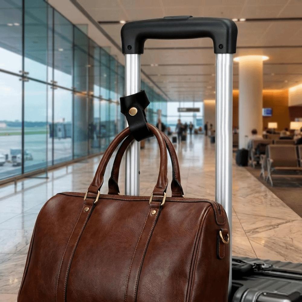 6pcs/set Leather Hook Baggage Organizer Belt Buckles Adjustable Travel Accessories Backpack