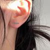 Exquisite Colorful Rhinestone Butterfly Stud Earrings: Light Luxury & Versatile Design for Women
