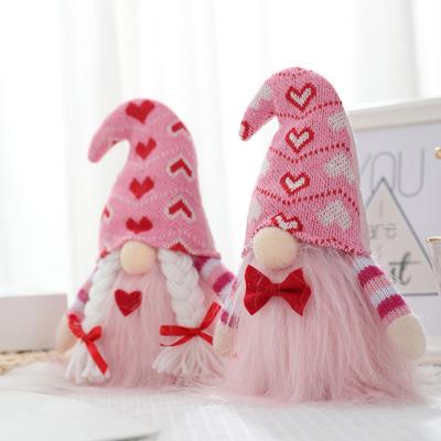 Rudolph Doll Handmade Faceless Doll Valentine's Day Decoration