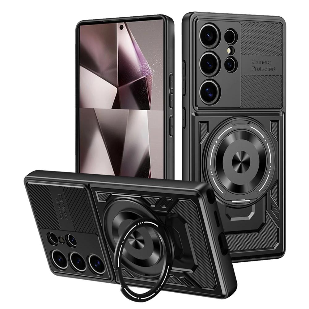 

Магнитный противоударный чехол-кольцо-держатель для Xiaomi 15T Mi 15T Pro 5G Для Magsafe Беспроводная зарядка Чехол Для Mi15T mi 15T Pro xiaomi 15T Pro