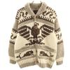 LONGHOUSE Made In Canada 100% Wool Cowichan Jacket 40 Beige Men's Used