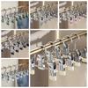 30pcs Double Clip Clothes Drying Hanger 360° Rotatable Storage Clips Pants Hanger  Laundry Hanger